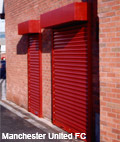 Curved Lath Shutter for use on premises
