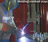 Welding a cranked stay